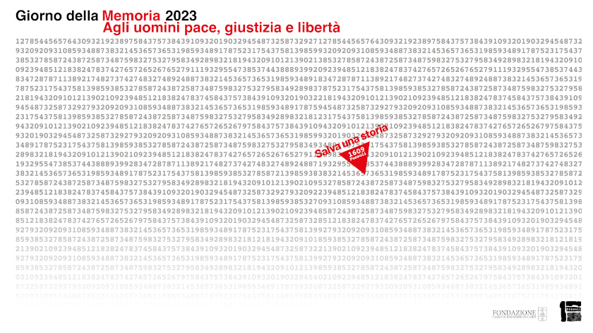 GIORNO DELLA MEMORIA 2023 | | AGLI UOMINI PACE, GIUSTIZIA E LIBERTÀ