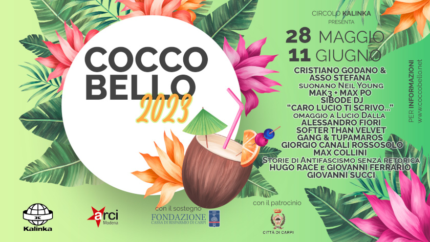 Coccobello 2023 - Da Domenica 28 Maggio a Domenica 11 Giugno  Chiostro di San Rocco - via San Rocco 5