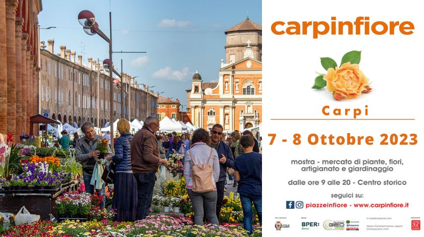 Carpinfiore - Edizione Autunnale - Sabato 7 e Domenica 8 ottobre, dalle 9 alle 19.30 - Carpi