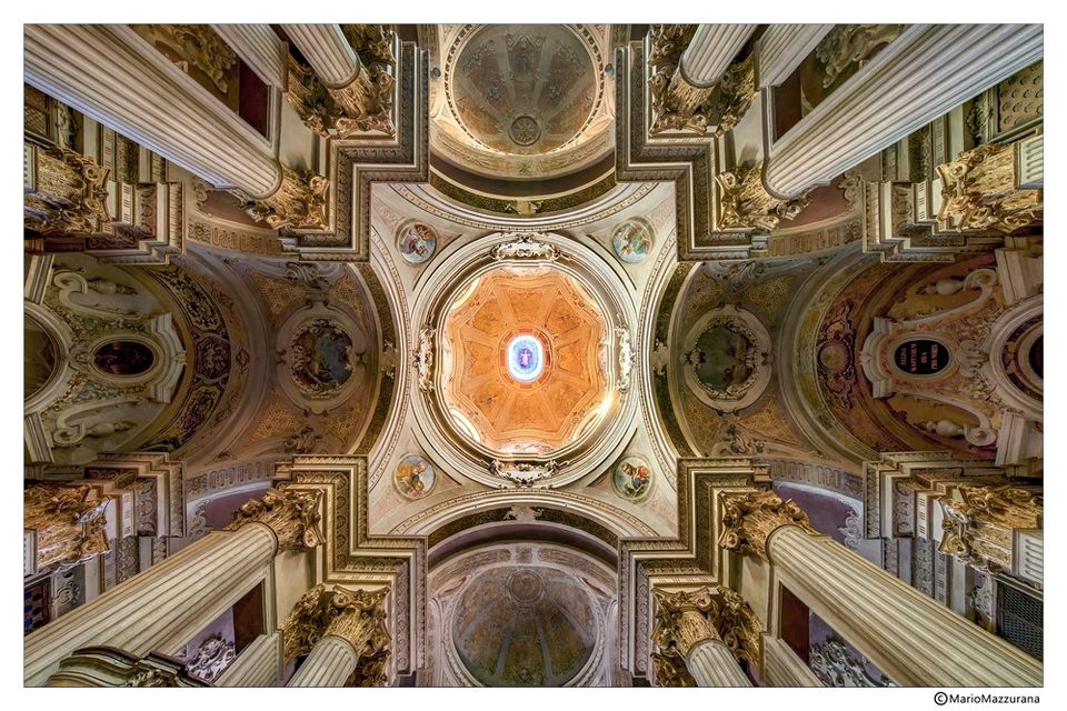 soffitto mario mazzurana chiesa crocifisso
