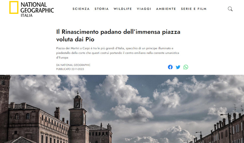 Carpi sul National Geographic